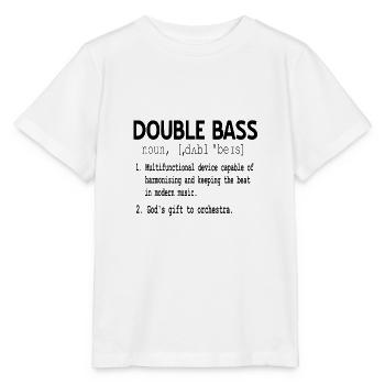 Kontrabass - Stanley/Stella Kinder T-Shirt MINI CREATOR  - Weiß - Vorne - Maike (125cm)