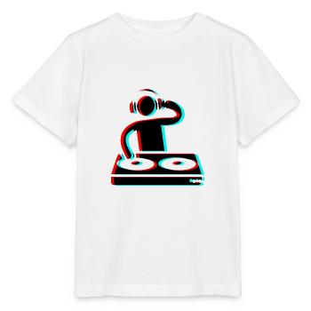 Techno Dj 3d Electro Red Blue tik tok edm - Stanley/Stella Kinder T-Shirt MINI CREATOR  - Weiß - Vorne - Maike (125cm)