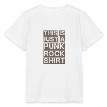 Ceci est juste une chemise Punk Rock Punker Anarchie Ges - T-shirt bio MINI CREATOR Stanley/Stella Enfant - blanc - Devant - Maike (125cm)