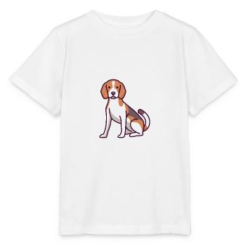 beagle - Stanley/Stella MINI CREATOR Kids’ T-Shirt - white - Front - Maike (125cm)