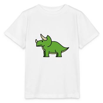 tricératops - T-shirt bio MINI CREATOR Stanley/Stella Enfant - blanc - Devant - Maike (125cm)