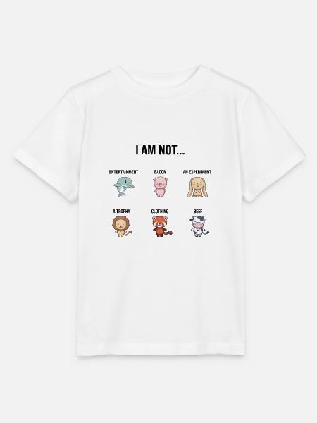 Vegan Veganer Veganerin Tierschutz Tierschützer - Stanley/Stella Kinder T-Shirt MINI CREATOR - Weiß