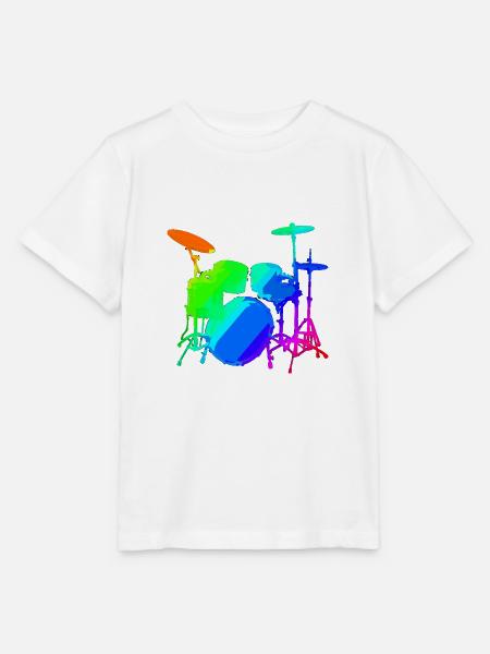 Schlagzeug - Stanley/Stella Kinder T-Shirt MINI CREATOR  - Weiß