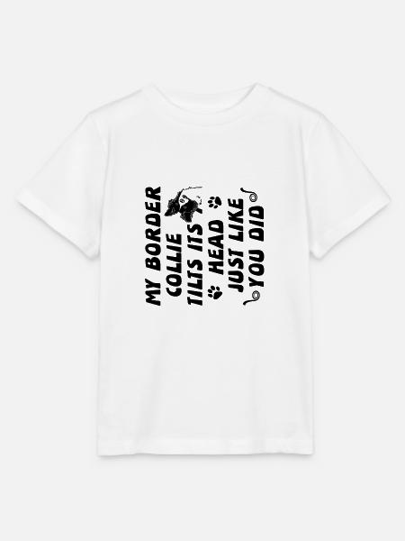 Border Collie - Stanley/Stella Kinder T-Shirt MINI CREATOR - Weiß