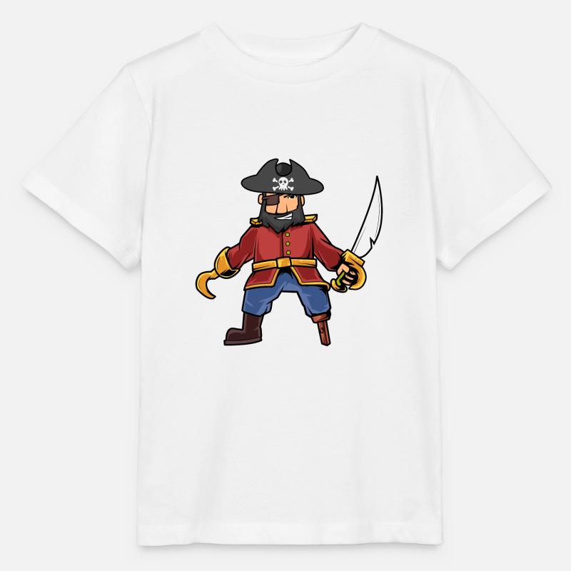Pirat - Stanley/Stella Kinder T-Shirt MINI CREATOR  - Weiß
