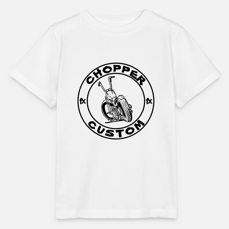 CHOPPER CUSTOM (anpassbare Farbe) - Stanley/Stella Kinder T-Shirt MINI CREATOR  - Weiß