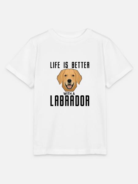 Labrador - Stanley/Stella Kinder T-Shirt MINI CREATOR  - Weiß