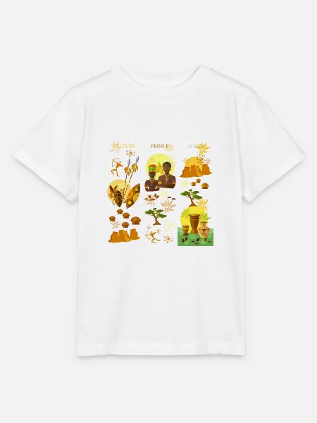Afrika - Stanley/Stella Kinder T-Shirt MINI CREATOR  - Weiß