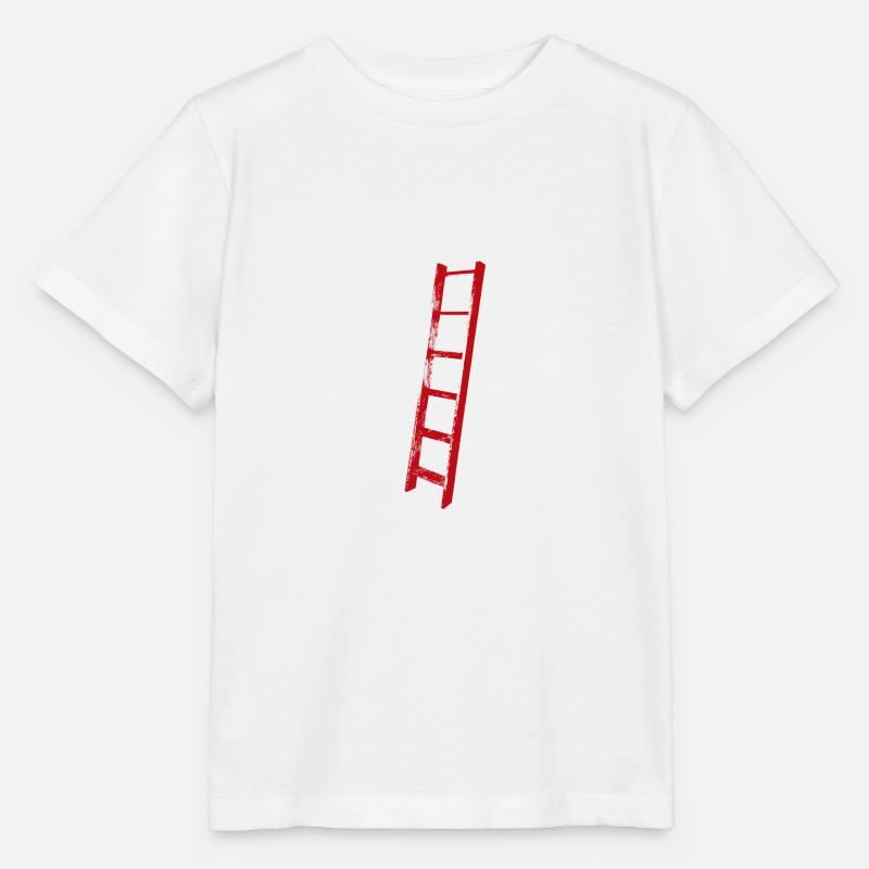 échelle rouge - T-shirt bio MINI CREATOR Stanley/Stella Enfant - blanc