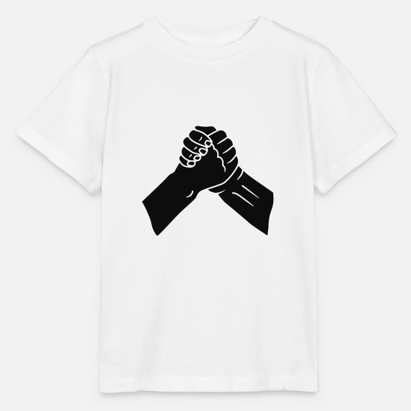Handshake - Stanley/Stella MINI CREATOR Kids’ T-Shirt - white