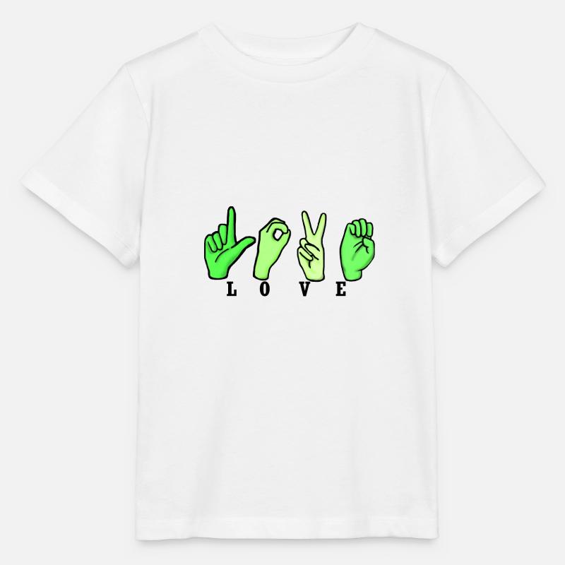 Love dactylo III - T-shirt bio MINI CREATOR Stanley/Stella Enfant - blanc