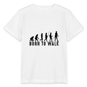 Born to Walk - Nordic Walking - Black - Stanley/Stella MINI CREATOR Kids’ T-Shirt - white - Front - Maike (125cm)