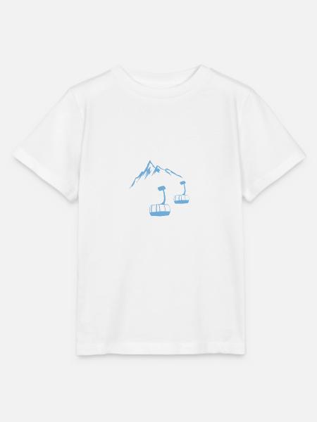 Seilbahn Skifahren Berge Geschenk - Stanley/Stella Kinder T-Shirt MINI CREATOR  - Weiß