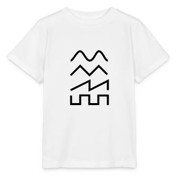 Schallwelle Raving Rave Geschenk Musik - Stanley/Stella Kinder T-Shirt MINI CREATOR  - Weiß - Vorne - Maike (125cm)