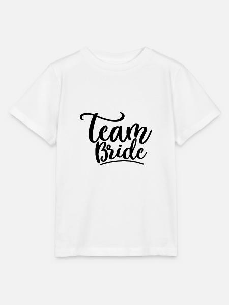 Team Braut - Stanley/Stella Kinder T-Shirt MINI CREATOR  - Weiß