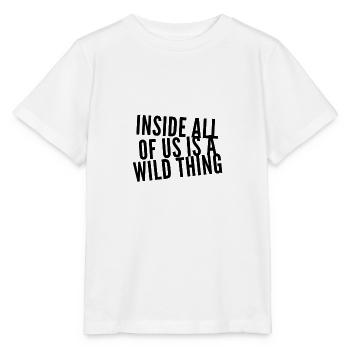 nous sommes sauvages - T-shirt bio MINI CREATOR Stanley/Stella Enfant - blanc - Devant - Maike (125cm)