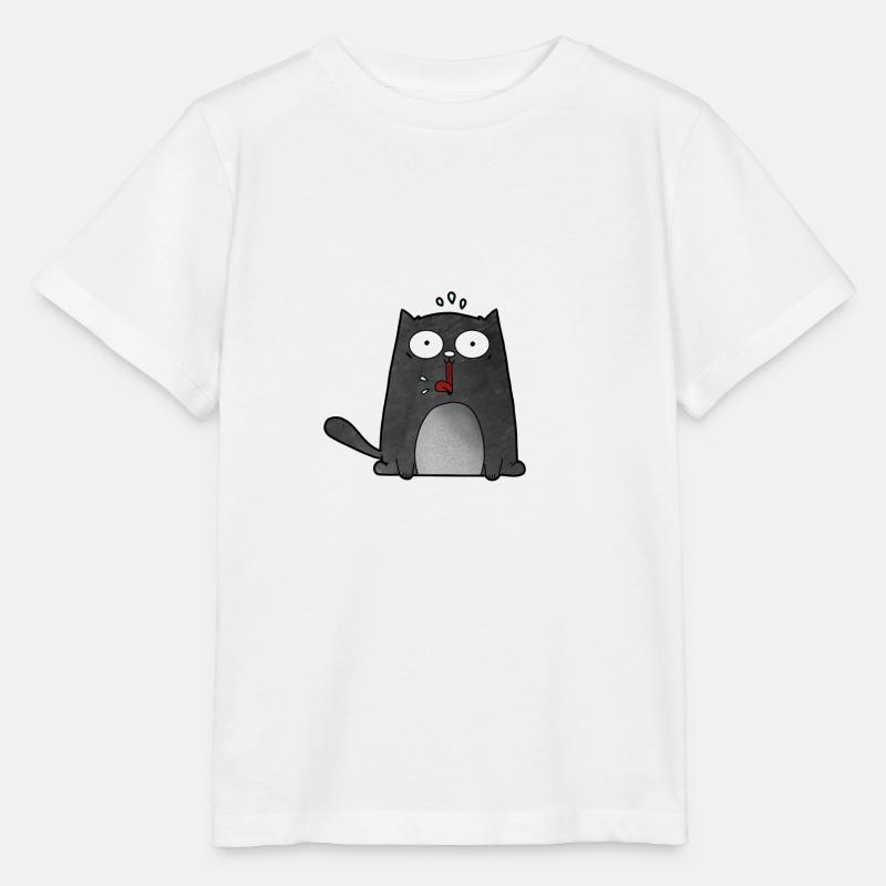 Chat stupide - T-shirt bio MINI CREATOR Stanley/Stella Enfant - blanc
