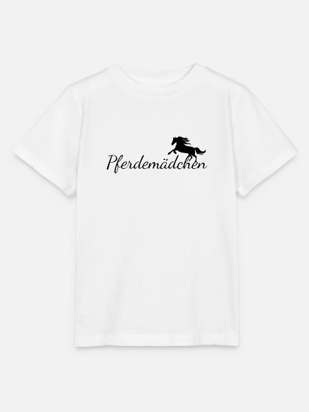 Pferdemädchen Pferd Design - Stanley/Stella Kinder T-Shirt MINI CREATOR  - Weiß