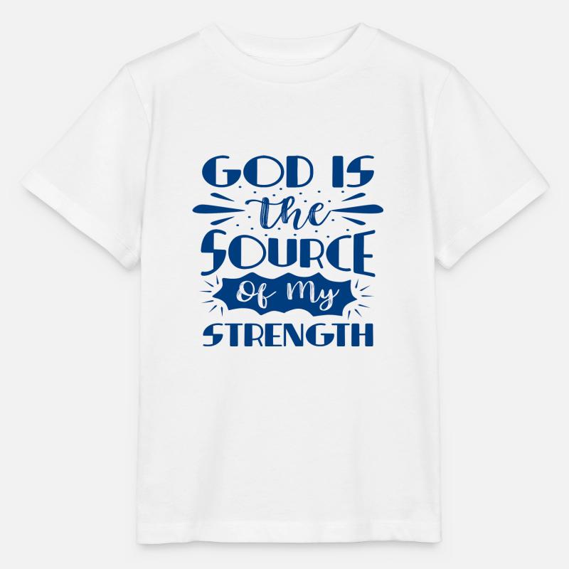 Dieu est le - T-shirt bio MINI CREATOR Stanley/Stella Enfant - blanc