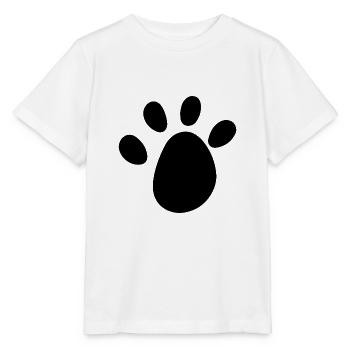 Patte animale - T-shirt bio MINI CREATOR Stanley/Stella Enfant - blanc - Devant - Maike (125cm)