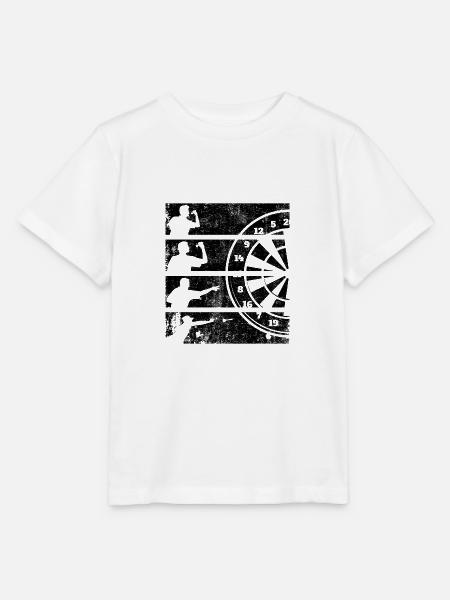Geschenk Spruch Darts Wurfspieß - Stanley/Stella Kinder T-Shirt MINI CREATOR - Weiß