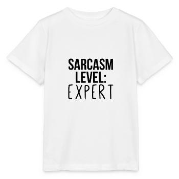 Sarcasm level: Expert - Stanley/Stella MINI CREATOR Kids’ T-Shirt - white - Front - Maike (125cm)