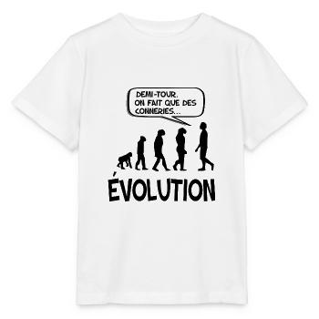 évolution - T-shirt bio MINI CREATOR Stanley/Stella Enfant - blanc - Devant - Maike (125cm)