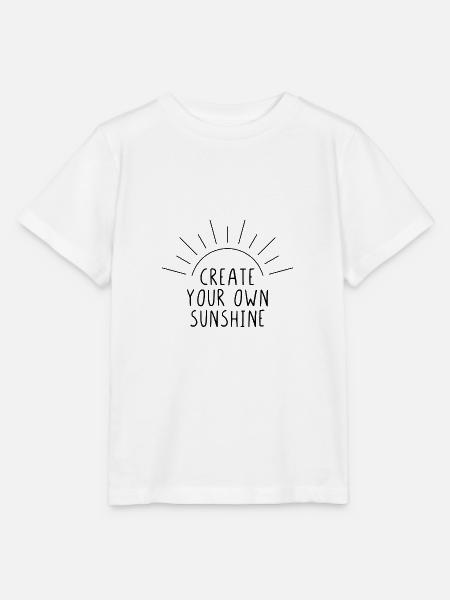 Create your own sunshine - Stanley/Stella Kinder T-Shirt MINI CREATOR  - Weiß