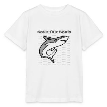 Rette unsere Seelen Hai - Stanley/Stella Kinder T-Shirt MINI CREATOR  - Weiß - Vorne - Maike (125cm)