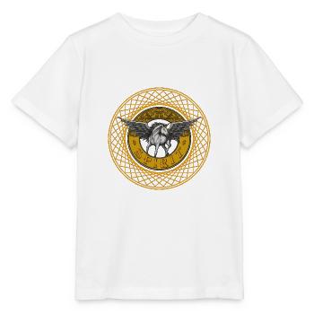 du Pégase - Mythologie grecque - T-shirt bio MINI CREATOR Stanley/Stella Enfant - blanc - Devant - Maike (125cm)