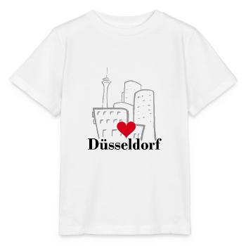 Düsseldorf, Stadt, Kö, Deutschland - Stanley/Stella Kinder T-Shirt MINI CREATOR  - Weiß - Vorne - Maike (125cm)