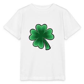 vierblättriges Kleeblatt - Stanley/Stella Kinder T-Shirt MINI CREATOR  - Weiß - Vorne - Maike (125cm)