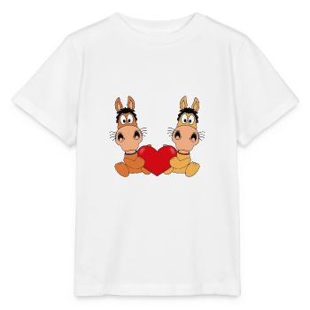 PFERDE - PFERD - LIEBE - REITEN - REITERIN - KIND - Stanley/Stella Kinder T-Shirt MINI CREATOR  - Weiß - Vorne - Maike (125cm)