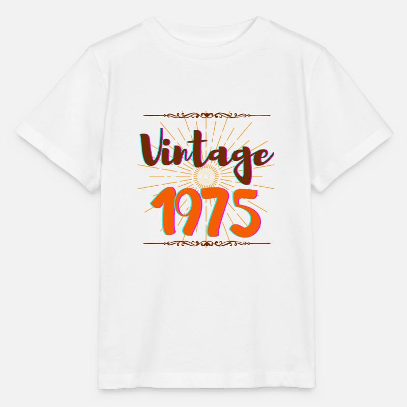 Vintage 1975 - T-shirt bio MINI CREATOR Stanley/Stella Enfant - blanc