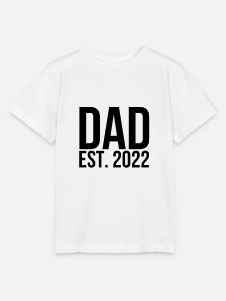 Dad est 2022 - Stanley/Stella Kinder T-Shirt MINI CREATOR - Weiß
