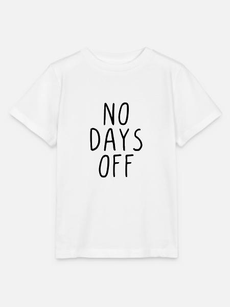 No days off - Stanley/Stella Kinder T-Shirt MINI CREATOR  - Weiß
