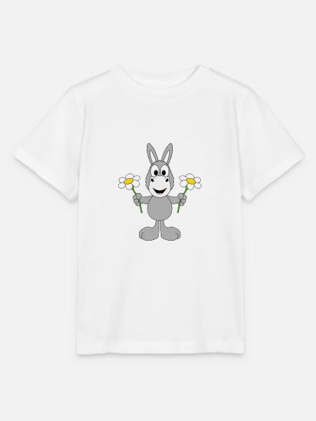 ESEL - BLUMEN - GESCHENK - LIEBE - LOVE - TIER - Stanley/Stella Kinder T-Shirt MINI CREATOR - Weiß