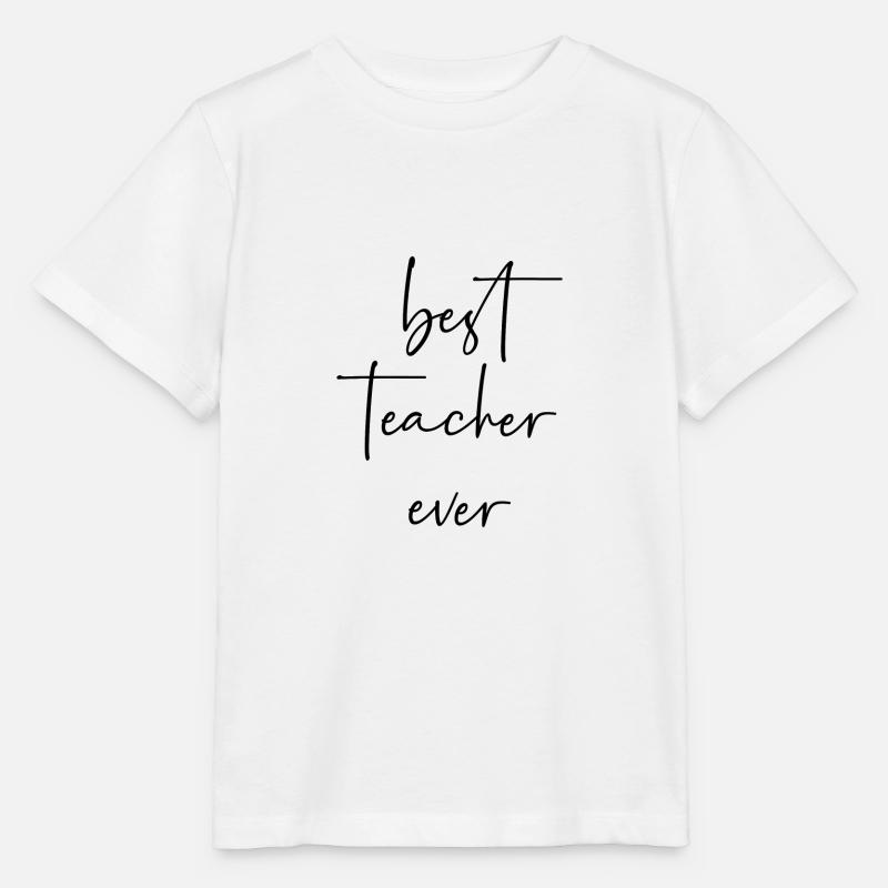 Meilleur professeur de tous les temps - T-shirt bio MINI CREATOR Stanley/Stella Enfant - blanc