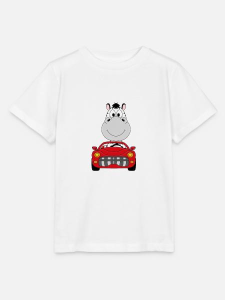 ZEBRA - AUTO - TIER - TIERISCH - Stanley/Stella Kinder T-Shirt MINI CREATOR - Weiß