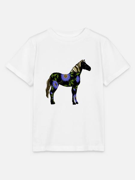 Pferd - Stanley/Stella Kinder T-Shirt MINI CREATOR  - Weiß