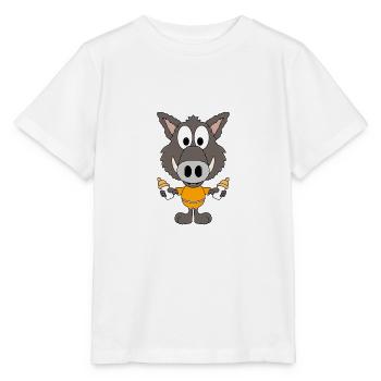 WILDSCHWEIN - BABY - TIER - KIND - FLÄSCHCHEN - Stanley/Stella Kinder T-Shirt MINI CREATOR  - Weiß - Vorne - Maike (125cm)