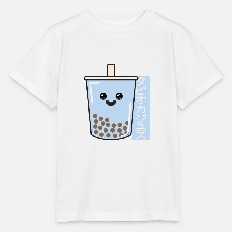 Sweet Kawaii Bubble tea with Japanese script - Stanley/Stella MINI CREATOR Kids’ T-Shirt - white