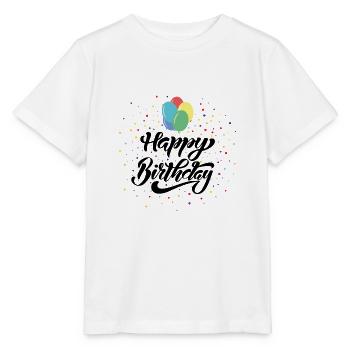 Bon anniversaire - T-shirt bio MINI CREATOR Stanley/Stella Enfant - blanc - Devant - Maike (125cm)