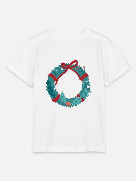 Weihnachtskranz - Stanley/Stella Kinder T-Shirt MINI CREATOR  - Weiß