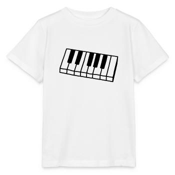 Klavier - Tastatur - Stanley/Stella Kinder T-Shirt MINI CREATOR  - Weiß - Vorne - Maike (125cm)