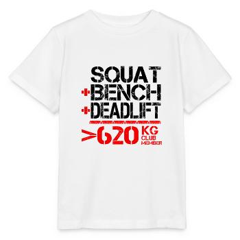 Powerlifting 620 kg Club Member - Stanley/Stella MINI CREATOR Kids’ T-Shirt - white - Front - Maike (125cm)
