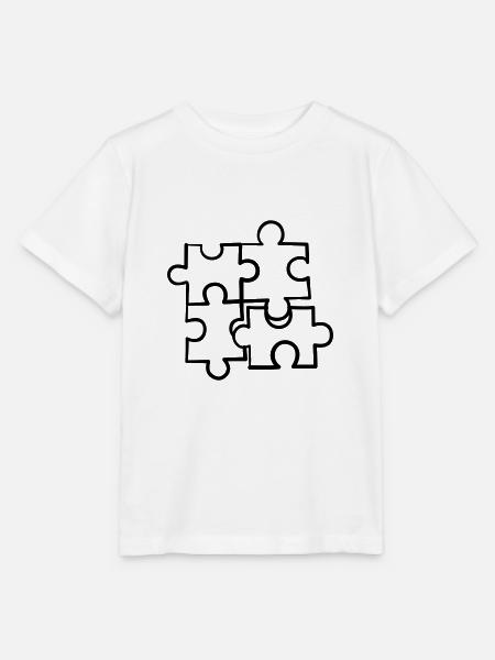 Puzzle - Stanley/Stella Kinder T-Shirt MINI CREATOR  - Weiß