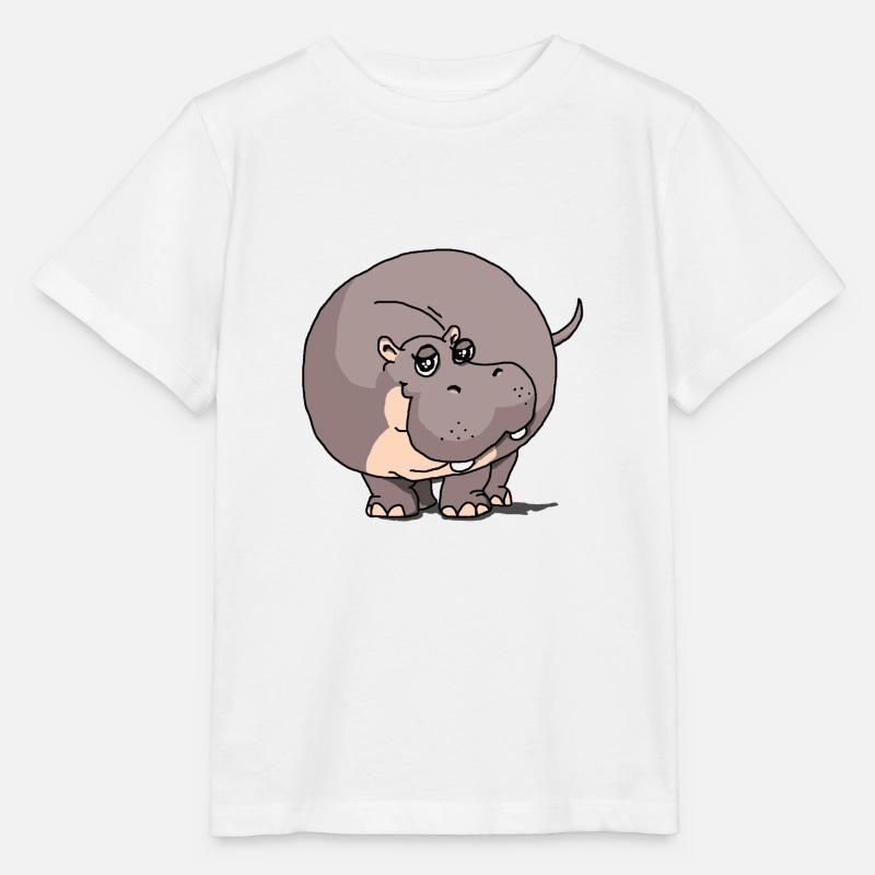 süßes Nilpferd - Stanley/Stella Kinder T-Shirt MINI CREATOR  - Weiß