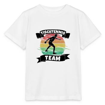 Tischtennis Team - Stanley/Stella Kinder T-Shirt MINI CREATOR  - Weiß - Vorne - Maike (125cm)