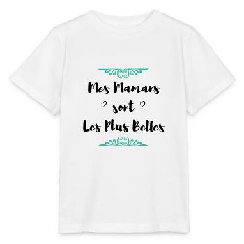 Mes mamans sont les plus belles - T-shirt bio MINI CREATOR Stanley/Stella Enfant - blanc - Devant - Maike (125cm)